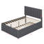 Lit plateforme tapissier avec lit gigogne et 3 tiroirs-114200739