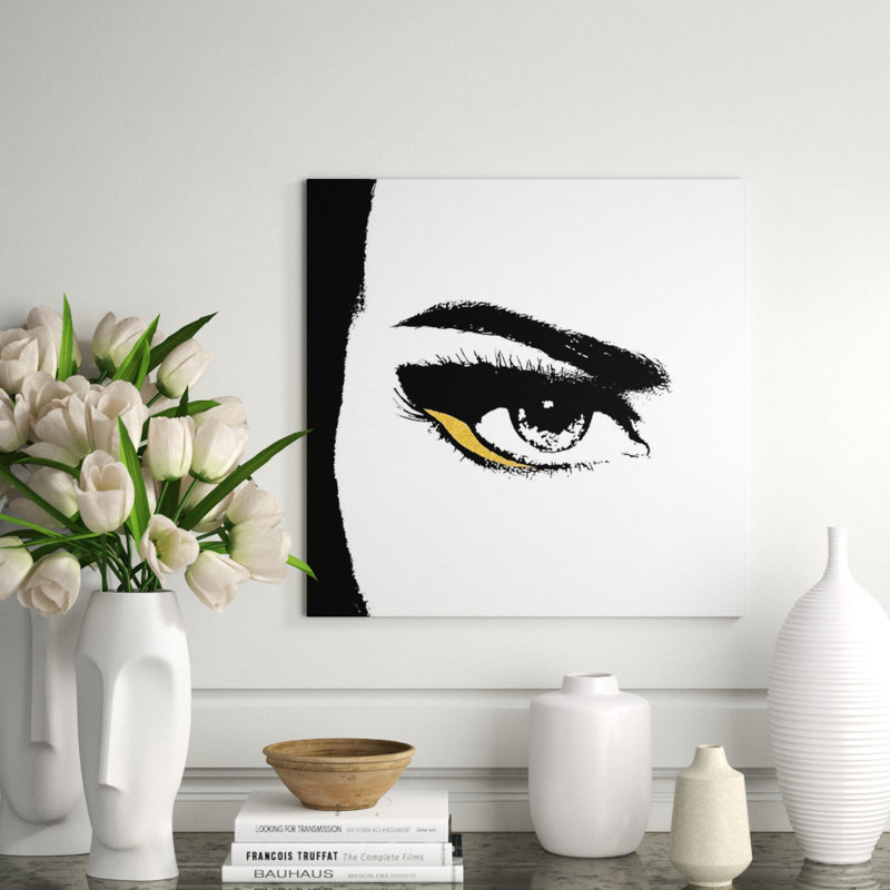 Pieces Of Me I Painting by Kelli Ellis, Gilded Gold, 30" H x 30" W