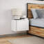 Daryana 50cm W Manufactured Wood Bedside Table-1366402231
