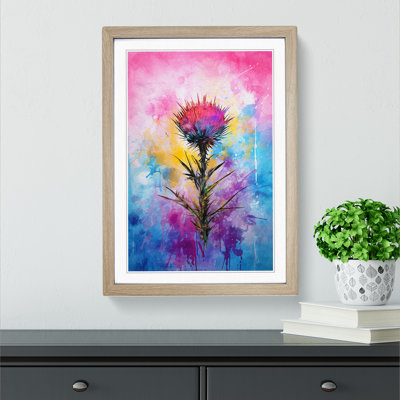 Thistle Abstract Framed Print