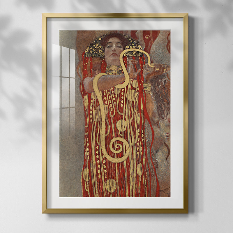 Gustav Klimt XXV - reproduction encadrée, Or
