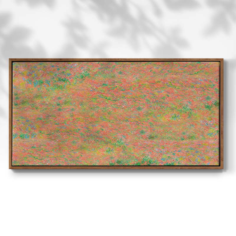 Série paysage - MIV - Toile tendue avec châssis encadré - Prêt à être accroché, Noyer, H 17 po x l 33 po