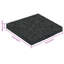 Vidaxl Rubber Pad Black Rubber Minimalist Office Non-Slip Square Durable-124587387