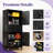 71"H Metal Storage Cabinet with 2 Drawers, Locking Doors & 2 Adjustable Shelves, Heavy-Duty Rolling Garage Tool Cabinet with Pegboard, 8 Hooks & Wheels for Workshop, Utility Room & Home Office