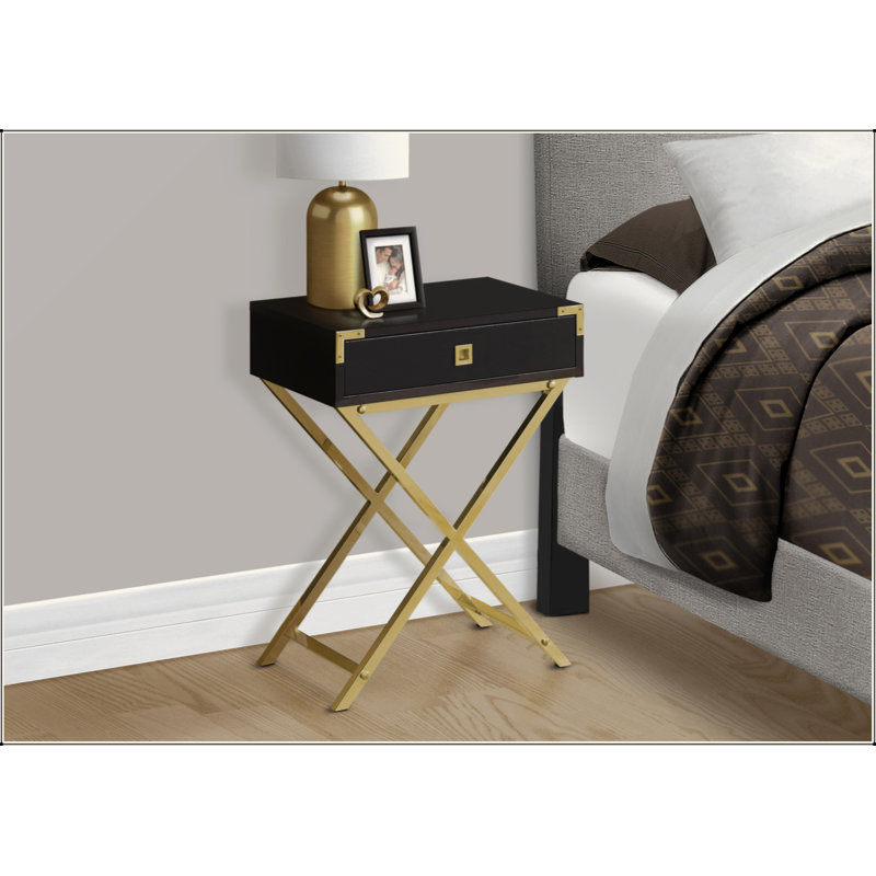 Table de chevet polyvalente avec rangement et design élégant pour la chambre à coucher et le salon, Gris