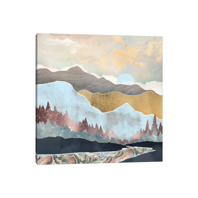Lumière d'hiver - imprimé, Toile tendue, H 12 po x l 12 po x P 0,75 po