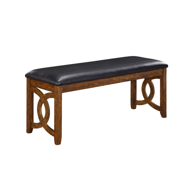 Faux Leather Upholstered Bench