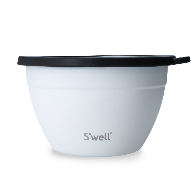 S'well Stainless Steel Salad Bowl, White