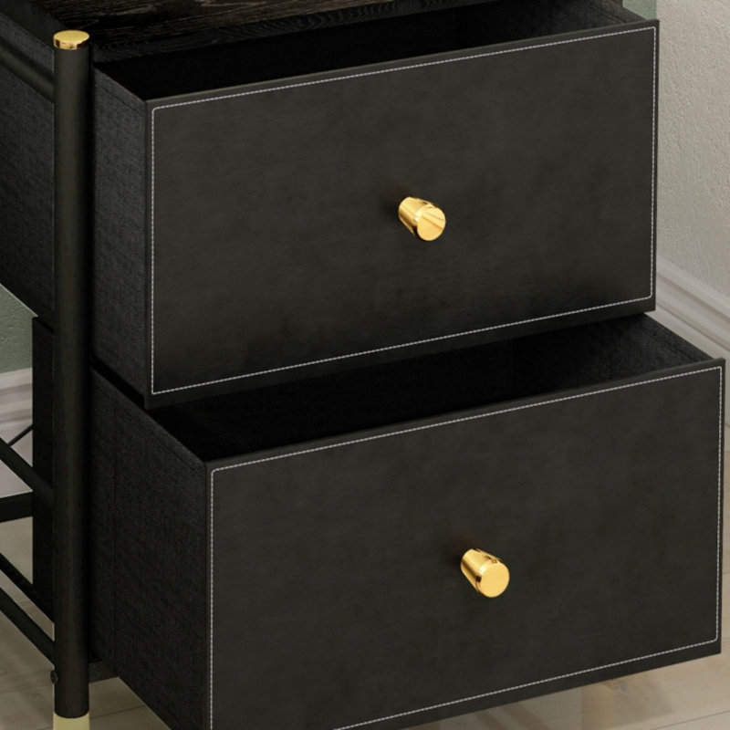 46cm W Engineered Wood Bedside Table