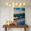 Toile, vue panoramique d'un paysage d'énergie renouvelable moderne avec art mural-1031344384