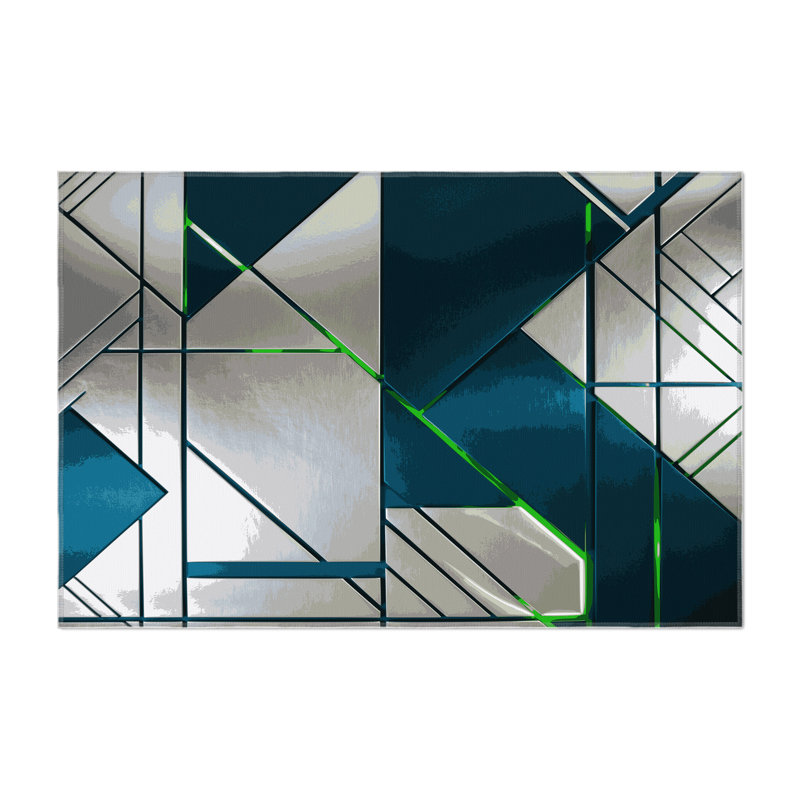 Nebula Drift Indoor And Outdoor Area Rug, Rectangle 9' x 12'