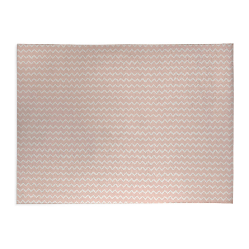 Paillasson à chevrons, L 24 po x L 36 po, Rose