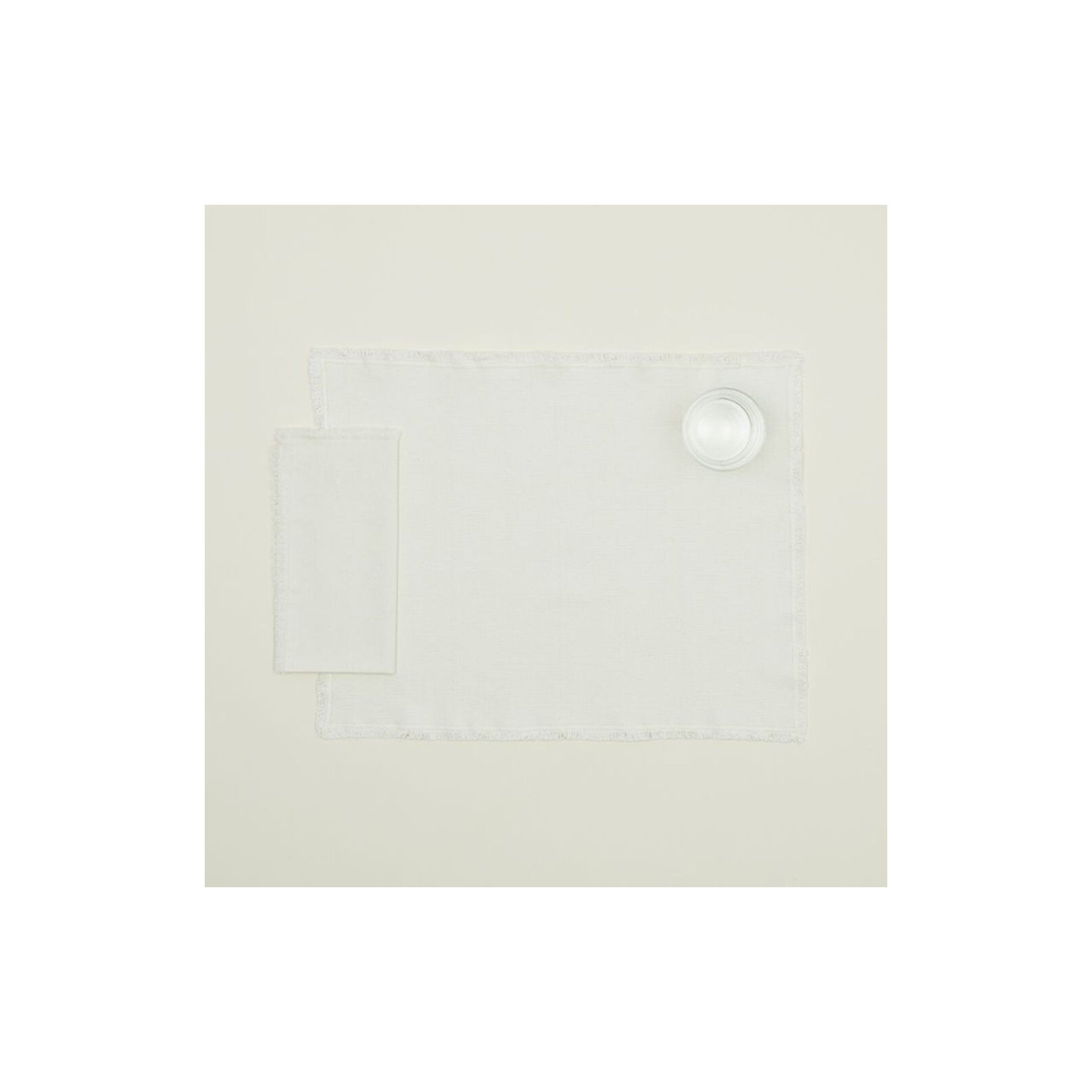 Essential Cotton Placemat - Set Of 4, Ivory