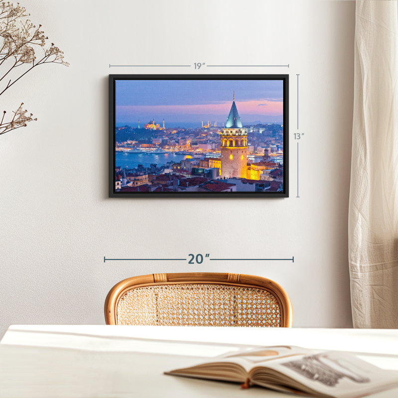 Impression sur toile Istanbul Twilight, H 13 po x l 19 po