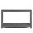 Rectangular Outdoor All-Weather Console Table, Gray-110559035