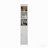 Tall Bathroom Storage Cabinet With Reversible Door, Freestanding Linen Tower With Open Shelves And Enclosed Cabinet, Narrow Floor Cabinet Organizer For Bathroom, Laundry Room Or Small Spaces – White