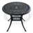5-Piece Set Of Cast Aluminum Patio Furniture With Black Frame And Brown Seat Cushions(Same Sku: W1710S00050)