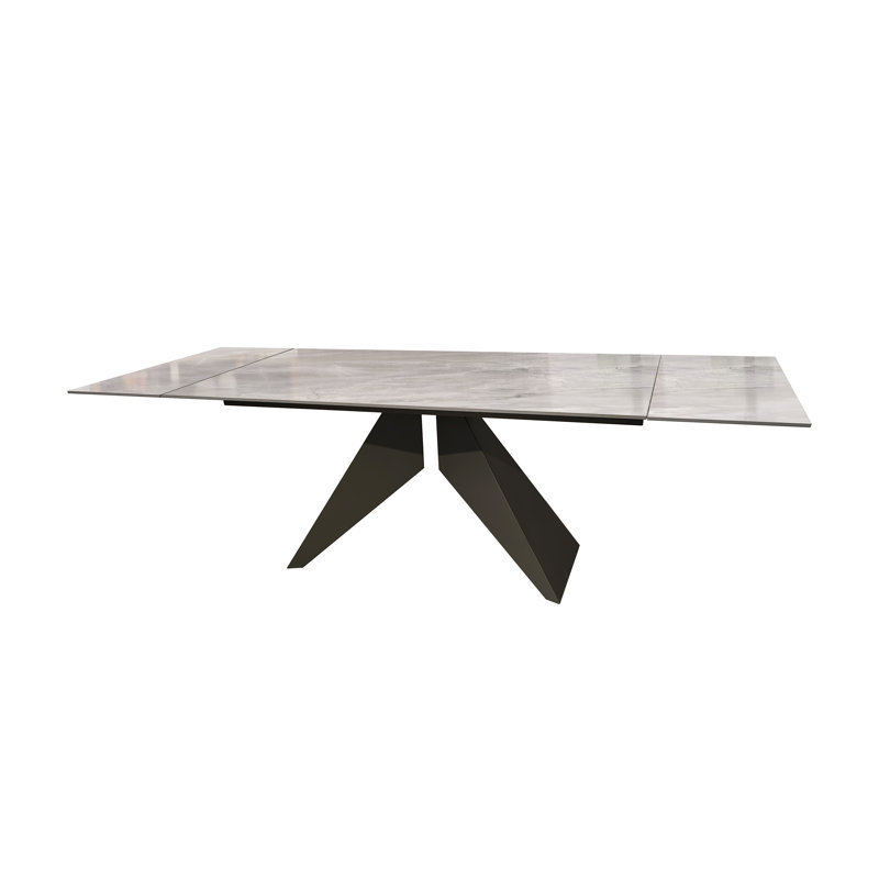 Bluntson Extendable Metal Base Dining Table