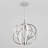Graicen 10 - Light 20"W Dimmable LED Globe silver Metal Modern Chandelier for Dining Room or Kitchen