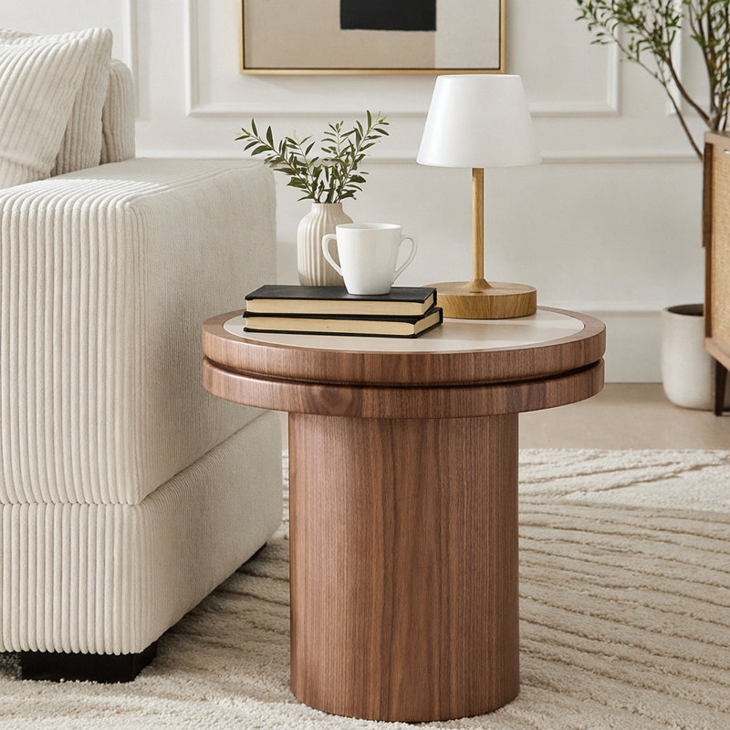 Table d'appoint 19,49 po, Walnut