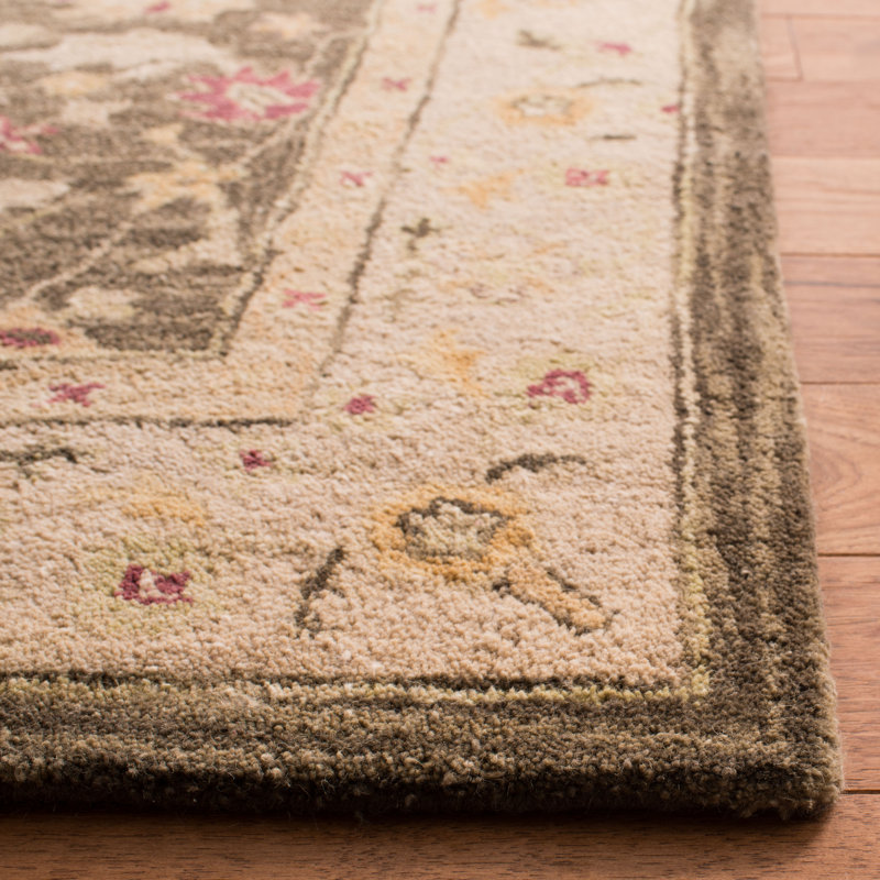 Gray Handmade Tufted Wool 5' x 8' Area Rug