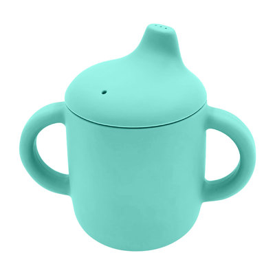 Kbndieu Infant Silicone Learning Drink Cup Snack Cup with Straw Infant Avoid Falls Training Cup
