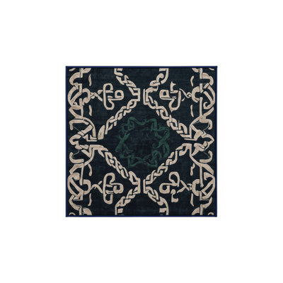Machine Washable Blue Area Rug