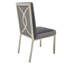 Chaise parsons en velours Yosra