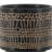 S/2 5/8" GLAZED PLANTER W/ STAND, BLACK