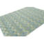 Rug & Kilim’S Custom Block Print Rug Design With Blue And Green Floral Pattern-1094908991
