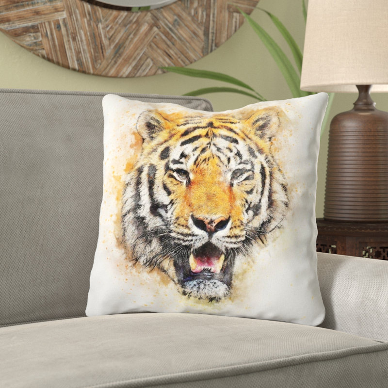  Coussin Tiger, Microsuède, Intérieur
