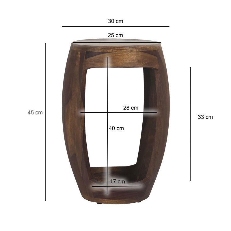 Solid Wood End Table