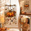 Décorations d'Halloween : carillons éoliens sur le thème de l'Action de grâce, attrape-soleil en acrylique, adaptés aux fenêtres et aux jardins, décorations extérieures sur les thèmes de l'automne, de l'Action de grâce et d'Halloween.-106160944