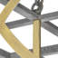 Elegant 6-Light Lantern Rectangle Chandelier