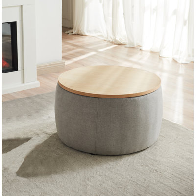 Round Storage Footstool by Latitude Run