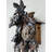  Eight Day Cuckoo Clock – 17 in Height – Hand-Carved Leaves, Birds & Bird Nest