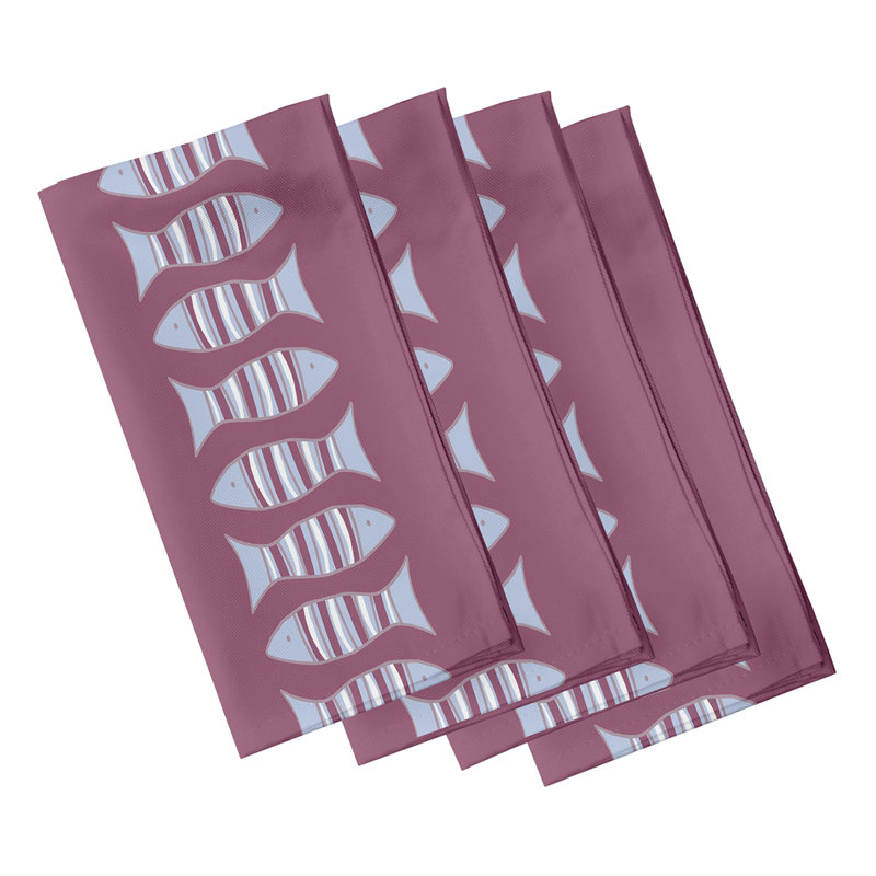 Serviette Grand Ridge, L 18 po x L 18 po, Mauve