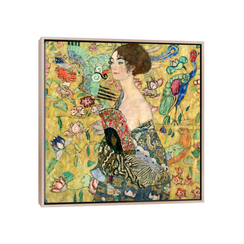 Print on Canvas, 93.98cm H x 93.98cm W x 3.81cm D, Oak Floater Framed