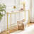Smajo 40.2" Console Table Tempered Glass Hallway Table-515466068