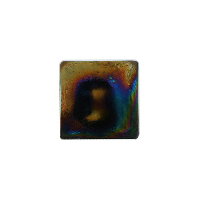 Atmosphere 2 in. x 2 in. Iridescent Recycled Glass Handmade Plastic Face Mounted Mosaic Decorative Wall & Pool Tile