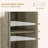 HOMCOM Sideboard With Solid Wood Countertop, Modern Kitchen Storage Cabinet, Coffee Bar Cabinet With 3 Drawers, Doors And Adjustable Shelf, Distressed Gray-1629176532