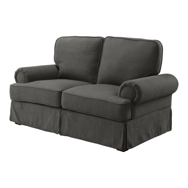 Fogg Upholstered 66'' Loveseat, Gray