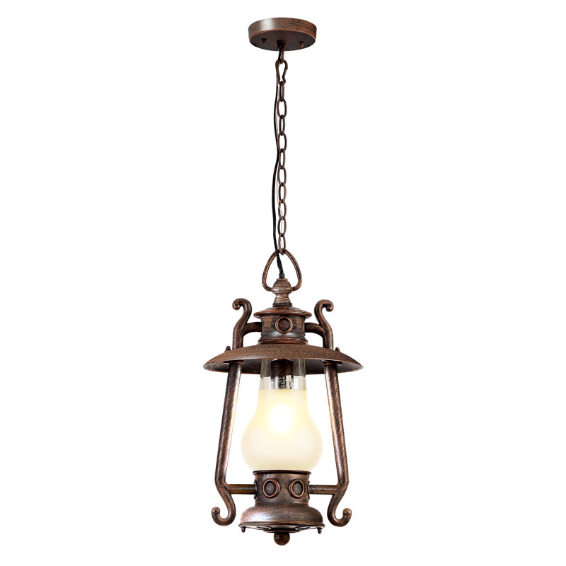 Rosalie Black 1 - Bulb 20.5 H Outdoor Adjustable Hanging Lantern