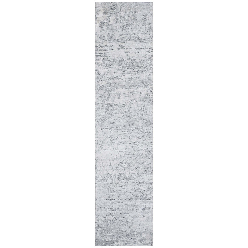 Wool Abstract Indoor Rug, Runner 2'6" x 10'
