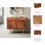Armoire en bois de style transitionnel moderne avec pieds coniques dimensionnels pour le bureau à domicile, chambre à coucher ou salon - brun 32 po