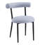 2 chaises de salle à manger grises en tissu avec structure en métal-521063583