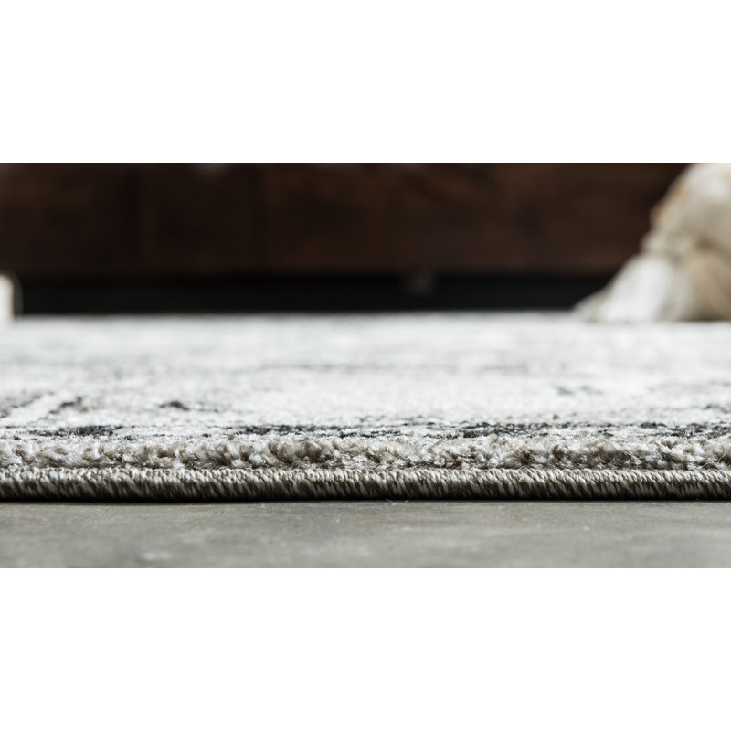 Tapis ivoire à motif géométrique Godina, Rectangle 9 pi x 12 pi