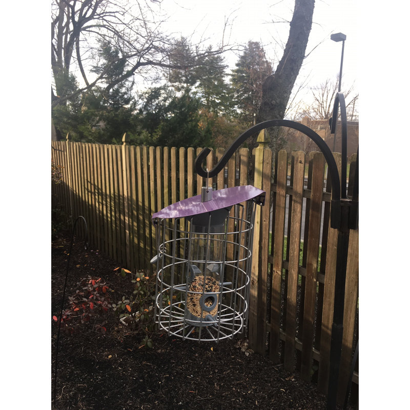 Diellza Metal Hanging Hopper Bird Feeder
