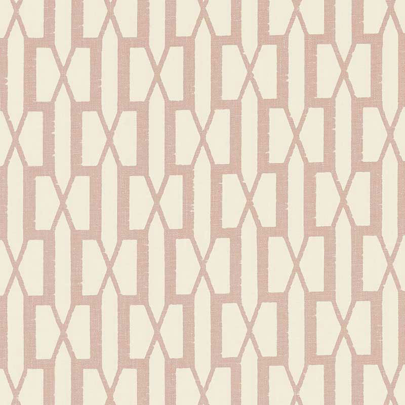 Schumacher x Veere Grenney Belvedere Fabric, Temple Pink
