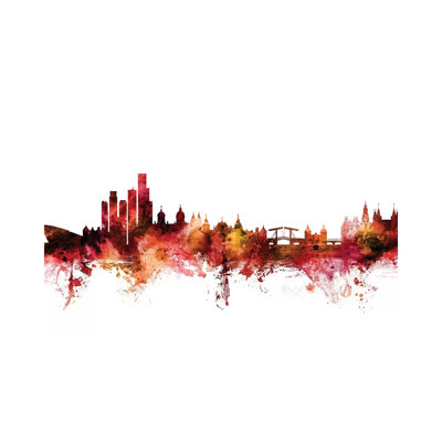 Amsterdam, The Netherlands Skyline by Michael Tompsett - Wrapped Canvas Gallery-Wrapped Canvas Giclée
